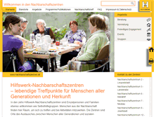 Tablet Screenshot of nachbarschaftszentren.at